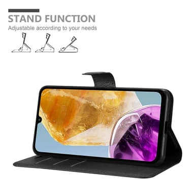 Samsung Galaxy M15 Suojakuori Lompakkokotelo (Musta)