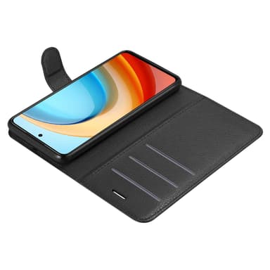 ZTE Blade A75 5G Suojakuori Lompakkokotelo (Musta)