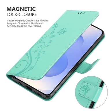 Samsung Galaxy S25 Suojakuori Lompakkokotelo Kukka