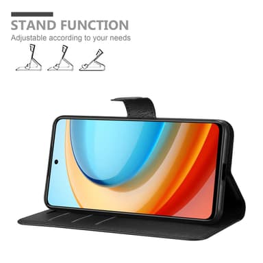 ZTE Blade A75 5G Suojakuori Lompakkokotelo (Musta)