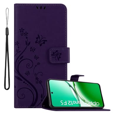 Oppo Reno 12 FS Suojakuori Lompakkokotelo Kukka