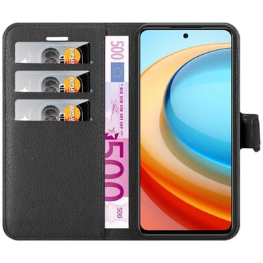 ZTE Blade A75 5G Suojakuori Lompakkokotelo (Musta)