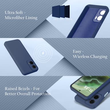 Motorola Moto G35 Suojakuori Kotelo Case (sininen)