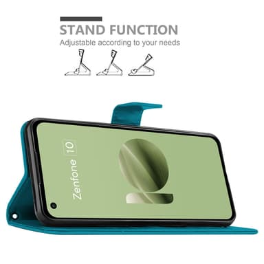 Asus Zenfone 10 Suojakuori Lompakkokotelo Kukka