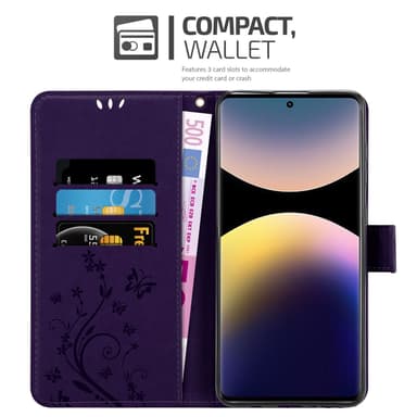 Xiaomi RedMi Note 14 Pro 4G Suojakuori Lompakkokotelo