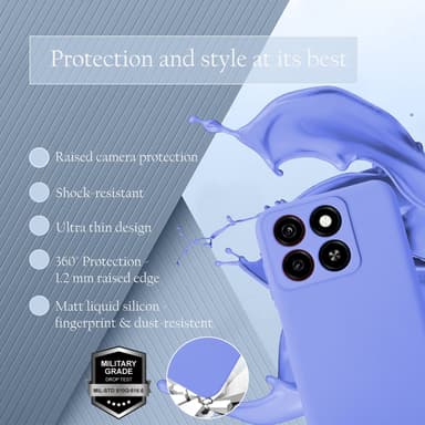 ZTE Blade A35 / A55 Suojakuori Kotelo Case (violetti)