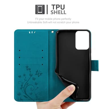 Motorola Moto G45 Suojakuori Lompakkokotelo Kukka