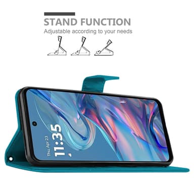 Motorola Moto G45 Suojakuori Lompakkokotelo Kukka
