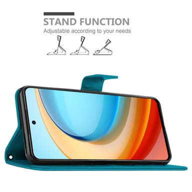 ZTE Blade A75 5G Suojakuori Lompakkokotelo Kukka