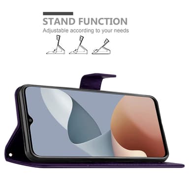 ZTE Blade A73 4G Suojakuori Lompakkokotelo Kukka