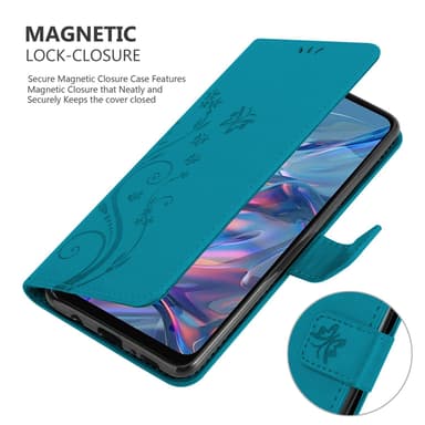 Motorola Moto G45 Suojakuori Lompakkokotelo Kukka
