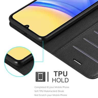 Samsung Galaxy A16 Suojakuori Lompakkokotelo (Musta)