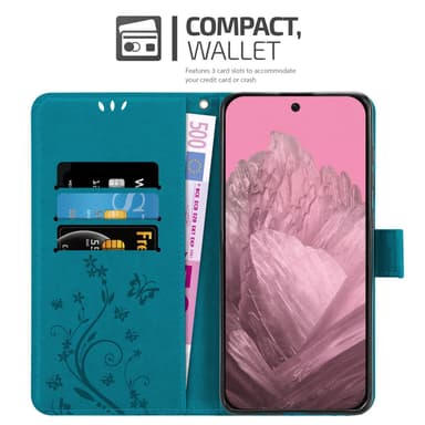 Google Pixel 9 Suojakuori Lompakkokotelo Kukka