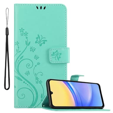 Samsung Galaxy A16 Suojakuori Lompakkokotelo Kukka