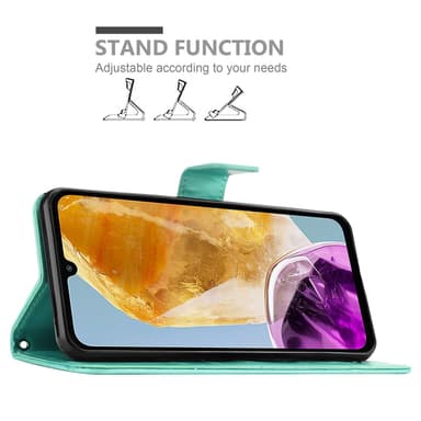 Samsung Galaxy M15 Suojakuori Lompakkokotelo Kukka