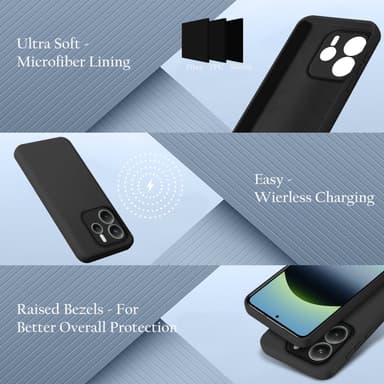 Xiaomi Redmi Note 14 4G Suojakuori Kotelo Case (musta)