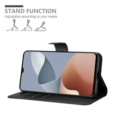 ZTE Blade A73 4G Suojakuori Lompakkokotelo (Musta)