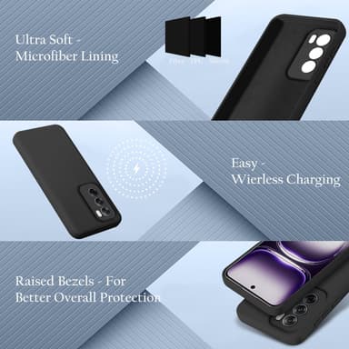 Oppo Reno 12 Suojakuori Kotelo Case (musta)