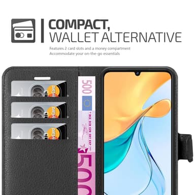 ZTE Blade V50 Vita Suojakuori Lompakkokotelo (Musta)