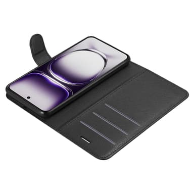Oppo Reno 12 Suojakuori Lompakkokotelo (Musta)