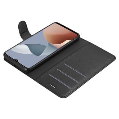 ZTE Blade A73 4G Suojakuori Lompakkokotelo (Musta)