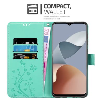 ZTE Blade A73 4G Suojakuori Lompakkokotelo Kukka