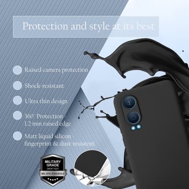 OnePlus Nord CE4 Lite Suojakuori Kotelo Case (musta)
