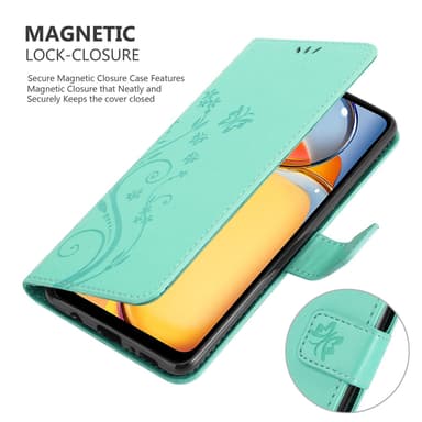Xiaomi Redmi 13C Suojakuori Lompakkokotelo Kukka