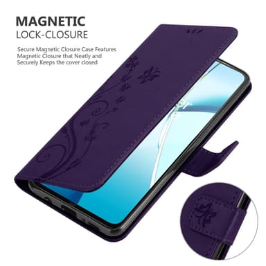 OnePlus Nord CE4 Lite Suojakuori Lompakkokotelo Kukka