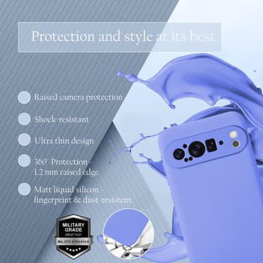 Google Pixel 9 PRO XL Suojakuori Kotelo Case (violetti)