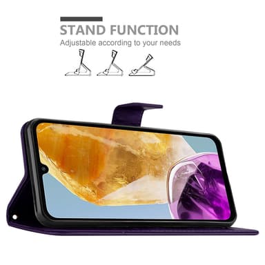 Samsung Galaxy M15 Suojakuori Lompakkokotelo Kukka