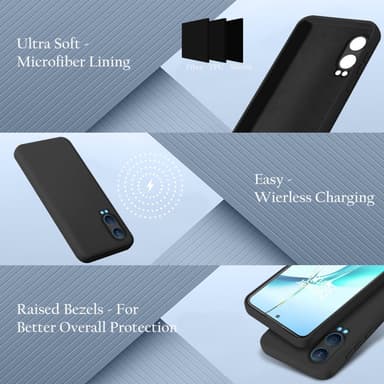 OnePlus Nord CE4 Lite Suojakuori Kotelo Case (musta)