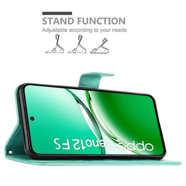 Oppo Reno 12 FS Suojakuori Lompakkokotelo Kukka