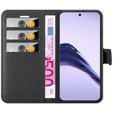 Realme 13 PRO 5G Suojakuori Lompakkokotelo (Musta)