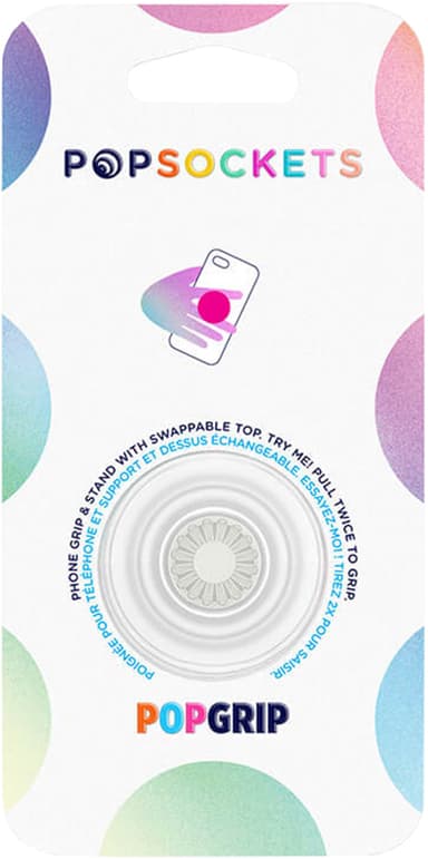 Popsockets älypuhelimen pidike (läpinäkyvä)
