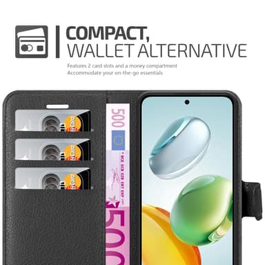 Honor 200 Smart Suojakuori Lompakkokotelo (Musta)