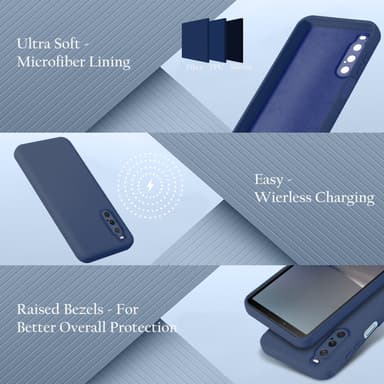 Sony Xperia 10 V Suojakuori Kotelo Case (sininen)
