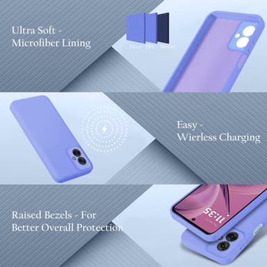 Motorola Moto G55 Suojakuori Kotelo Case (violetti)