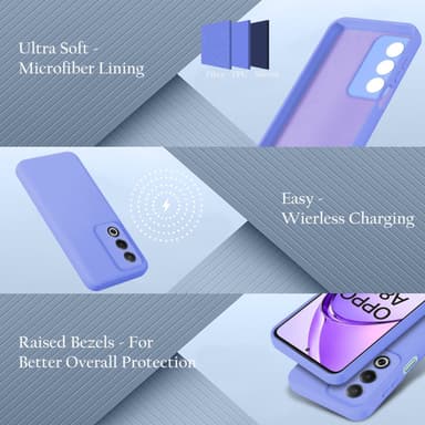 Oppo A80 Suojakuori Kotelo Case (violetti)