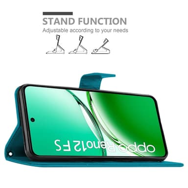 Oppo Reno 12 FS Suojakuori Lompakkokotelo Kukka