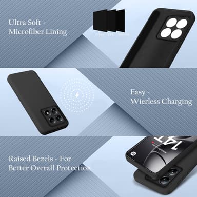 Xiaomi 14T Pro Suojakuori Kotelo Case (musta)