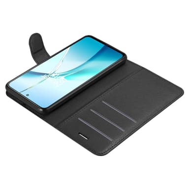 OnePlus Nord CE4 Lite Suojakuori Lompakkokotelo (Musta)