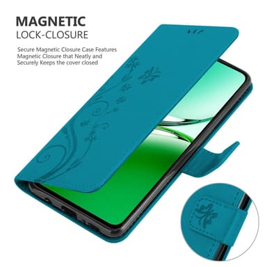 Oppo Reno 12 FS Suojakuori Lompakkokotelo Kukka