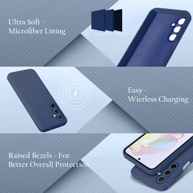 Samsung Galaxy M35 Suojakuori Kotelo Case (sininen)