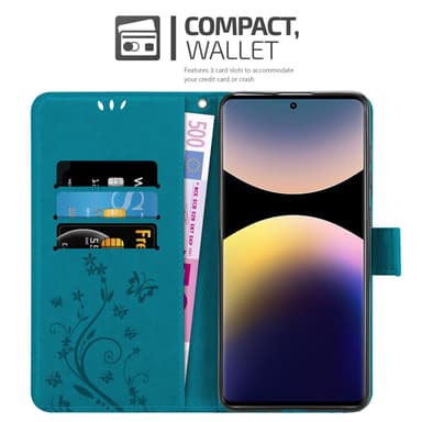 Xiaomi RedMi Note 14 Pro 4G Suojakuori Lompakkokotelo