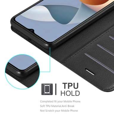 ZTE Blade A54 Suojakuori Lompakkokotelo (Musta)