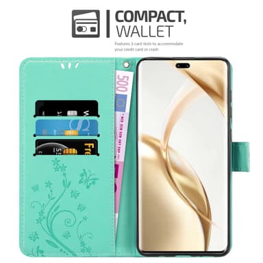 Honor 200 Pro Suojakuori Lompakkokotelo Kukka