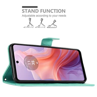Motorola Moto E14 Suojakuori Lompakkokotelo Kukka
