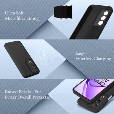 Oppo A80 Suojakuori Kotelo Case (musta)