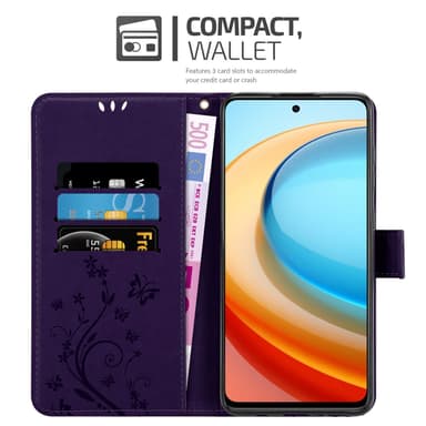 ZTE Blade A75 5G Suojakuori Lompakkokotelo Kukka